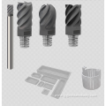 Diamond coated milling tools for rough machining